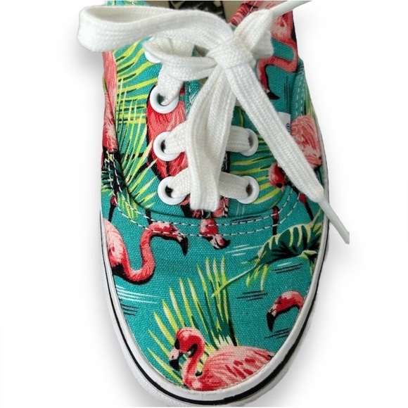 VANS Van Doren Flamingo Low Skateboarding Shoes Lace Up Sneakers Turquoise Pink - Picture 11 of 12